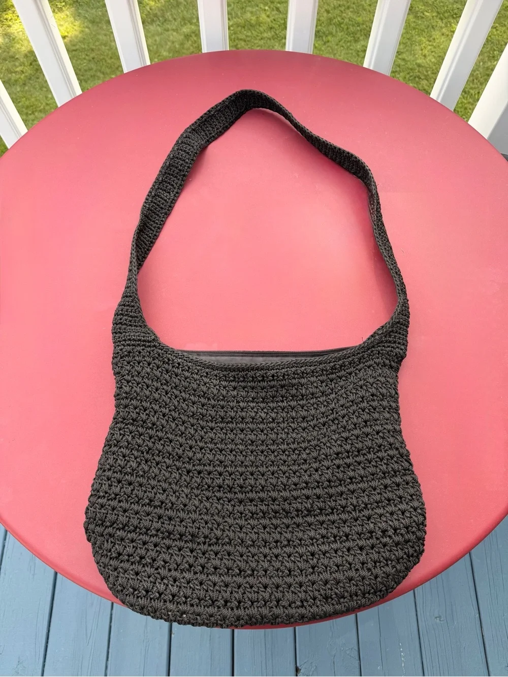 The Sak hand crocheted